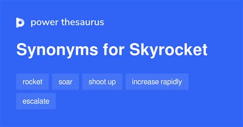 skyrocket synonyms